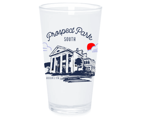 Prospect Park South Brooklyn Sketch Pint Glass