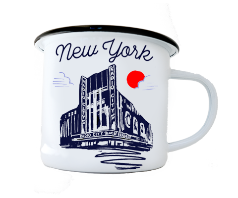Radio City Music Hall Manhattan Sketch Camp Mug