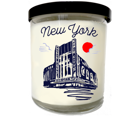 Radio City Music Hall Manhattan Sketch Scented Candle