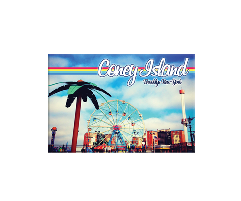 Load image into Gallery viewer, Rainbow Coney Island Brooklyn New York Magnet
