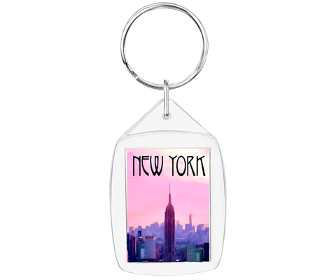 Romantic New York Keychain