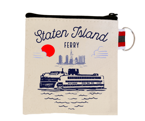 Staten Island Ferry Sketch Coin Purse