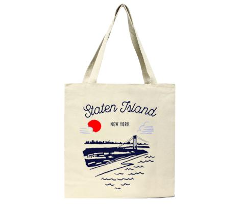 Staten Island Sketch Tote Bag