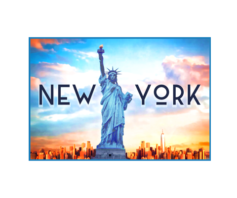 Statue of Liberty Sunset New York Postcard