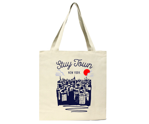 Stuy Town Manhattan Sketch Tote Bag