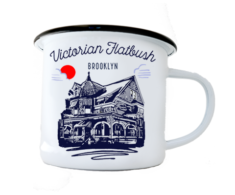 Victorian Flatbush Brooklyn Sketch Camp Mug