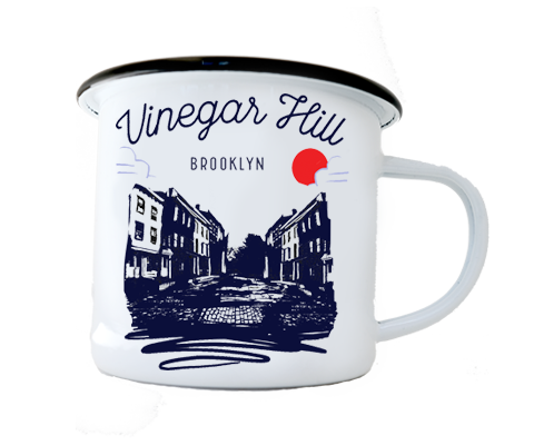 Load image into Gallery viewer, Vinegar Hill Brooklyn Sketch Camp Mug
