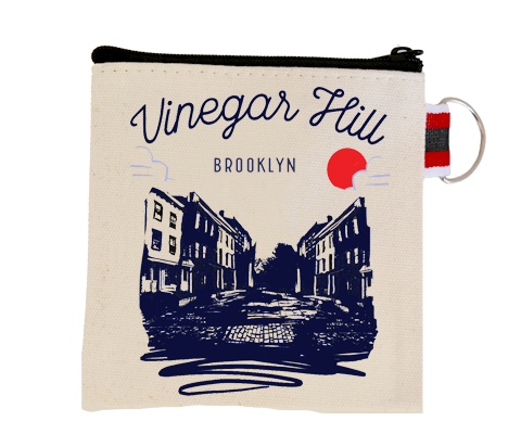 Vinegar Hill Brooklyn Sketch Coin Purse