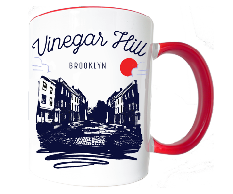 Load image into Gallery viewer, Vinegar Hill Brooklyn Sketch Mug
