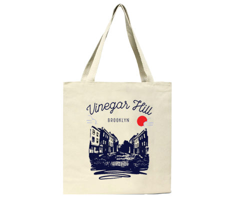 Vinegar Hill Brooklyn Sketch Tote Bag