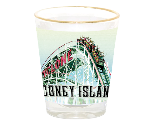 Vintage Coney Island Cyclone Brooklyn Shot Glass