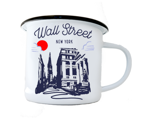 Wall Street Manhattan Sketch Camp Mug