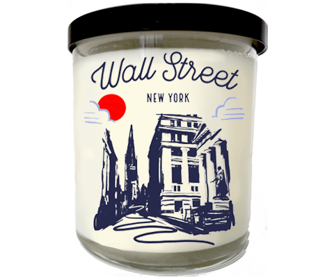 Wall Street Manhattan Sketch Scented Candle