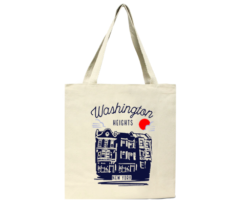 Washington Heights Manhattan Sketch Tote Bag