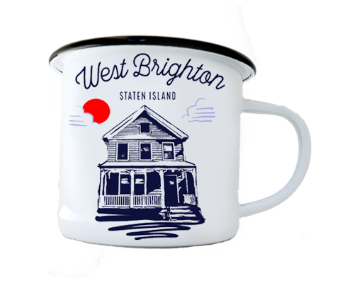 West Brighton Staten Island Sketch Camp Mug