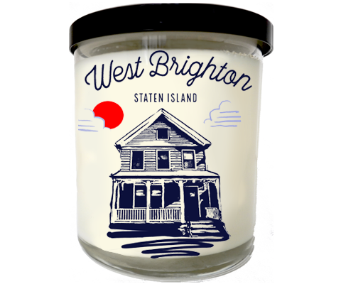 West Brighton Staten Island Sketch Scented Candle