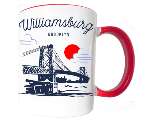 Williamsburg Brooklyn Sketch Mug