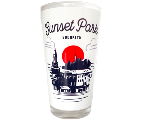 Sunset Park Brooklyn Town Pint Glass