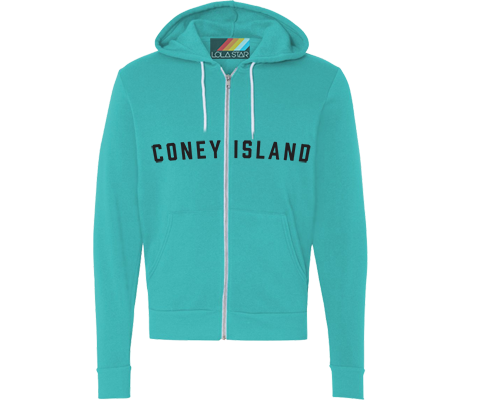 Aqua zip up hoodie online