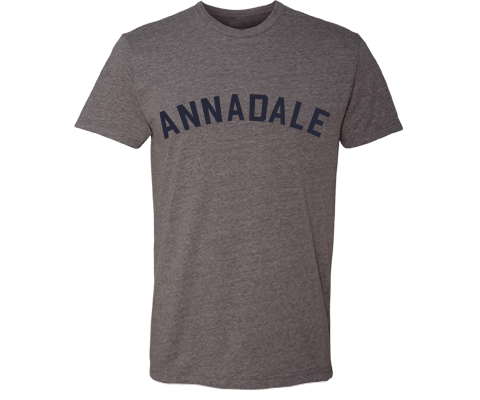 Annadale Staten Island Classic Sport Adult Tee Shirt in Deep Heather Gray