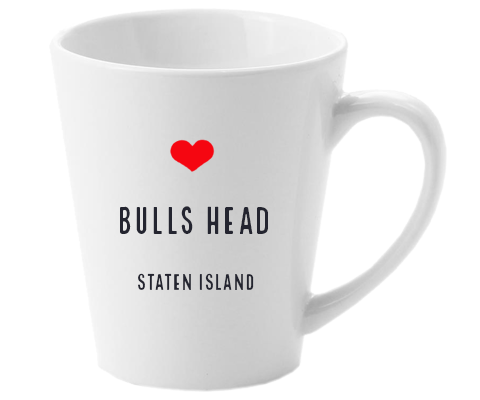 Bulls Head Staten Island NYC Home Latte Mug