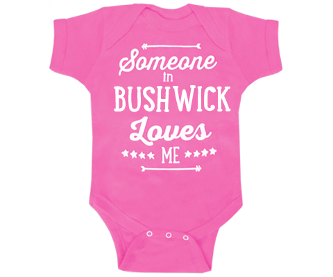 Load image into Gallery viewer, Someone in Bushwick Loves Me Onesie in Hot Pink
