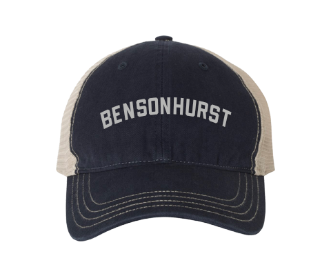 Bensonhurst Brooklyn Classic Sport Vintage Hat in Navy/Vanilla