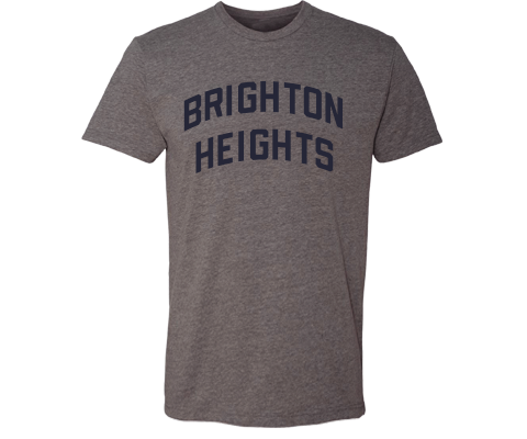 Brighton Heights Classic Sport Adult Tee Shirt in Deep Heather Gray