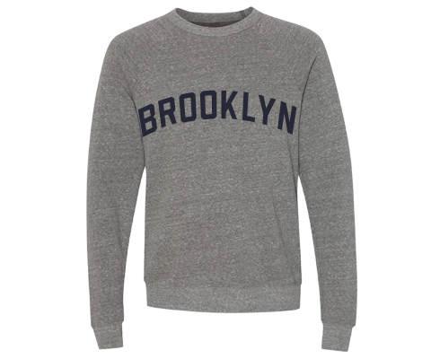 Load image into Gallery viewer, Brooklyn Crew Neck Pullover Sweatshirt in Heather Gray
