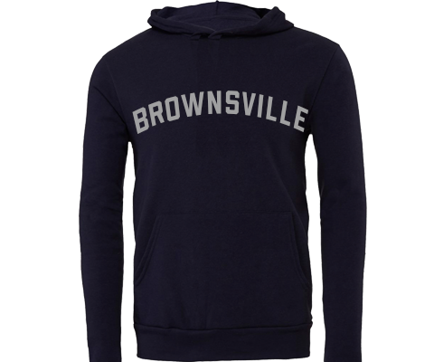 Brownsville Brooklyn Sport Hoodie with Pocket in Navy