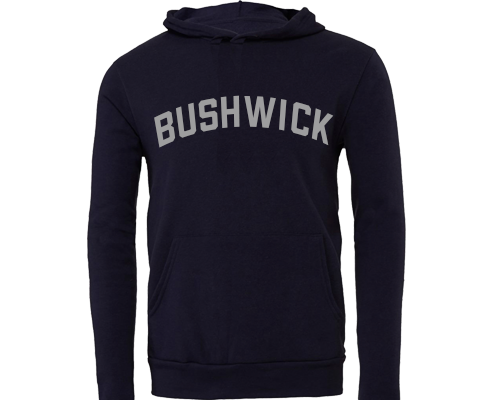 Bushwick Brooklyn Sport Hoodie with Pocket in Navy