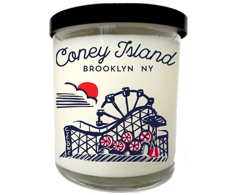 Coney Island Brooklyn Sketch Scented Candle