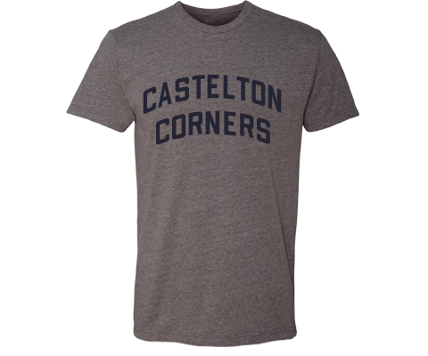 Castleton Corners Staten Island Classic Sport Adult Tee Shirt in Deep Heather Gray
