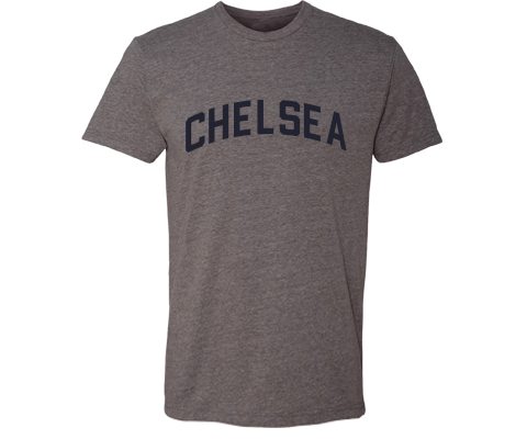 Chelsea Staten Island Classic Sport Adult Tee Shirt in Deep Heather Gray