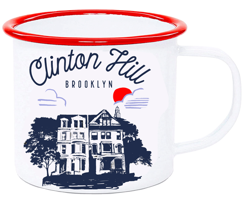 Clinton Hill Brooklyn Sketch Camp Mug