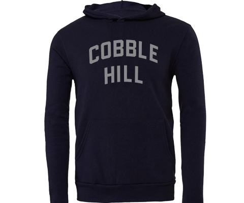 Cobble Hill Brooklyn Sport Hoodie with Pocket in Navy