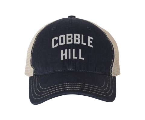 Cobble Hill Brooklyn Classic Sport Vintage Hat in Navy/Vanilla