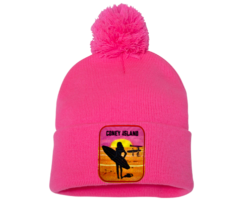 Coney Island Surfer Girl Warm Winter Hat