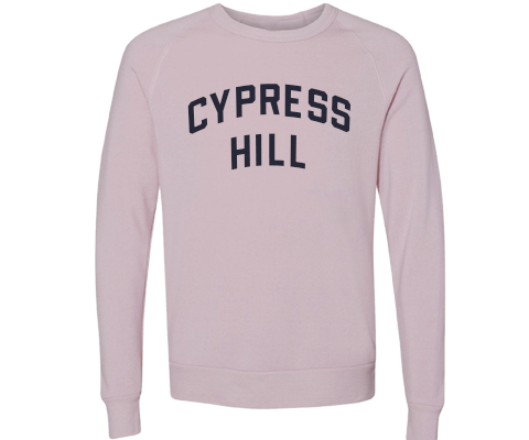 Cypress Hill Brooklyn Crew Neck Pullover Sweatshirt in Dusty Rose