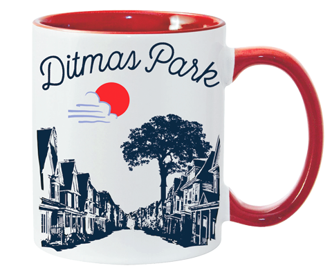 Ditmas Park Brooklyn Sketch Mug