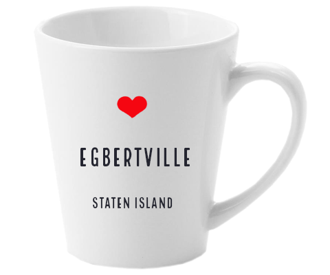 Load image into Gallery viewer, Egbertville Staten Island NYC Home Latte Mug
