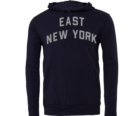 East New York Brooklyn Sport Hoodie with Pocket in Navy