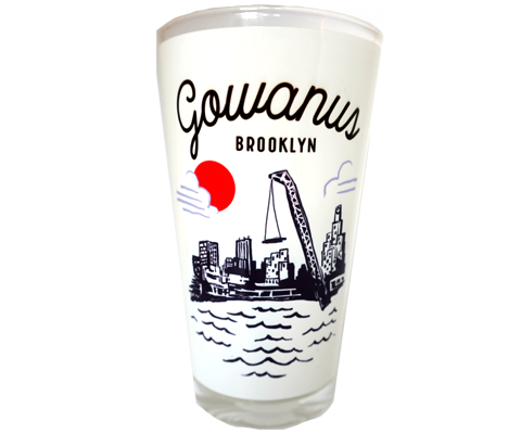 Gowanus Brooklyn Town Pint Glass