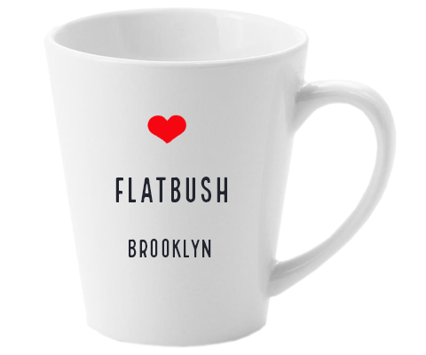 Flatbush Brooklyn NYC Home Latte Mug