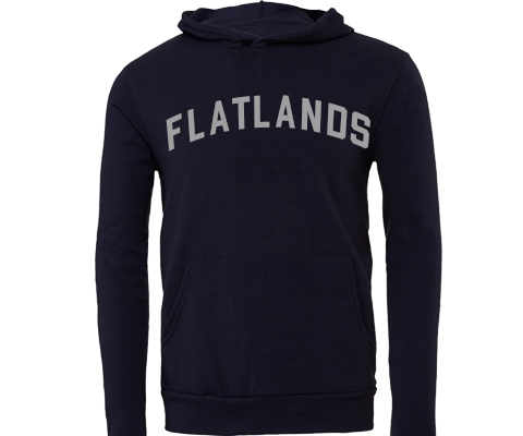 Flatlands Brooklyn Sport Hoodie with Pocket in Navy