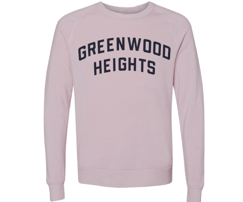 Greenwood Heights Brooklyn Crew Neck Pullover Sweatshirt in Dusty Rose