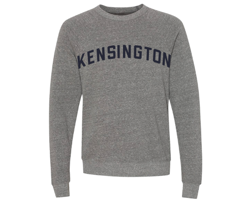 Kensington Brooklyn Crew Neck Pullover Sweatshirt in Heather Gray