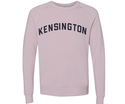 Kensington Brooklyn Crew Neck Pullover Sweatshirt in Dusty Rose
