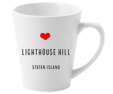 Lighthouse Hill Staten Island NYC Home Latte Mug