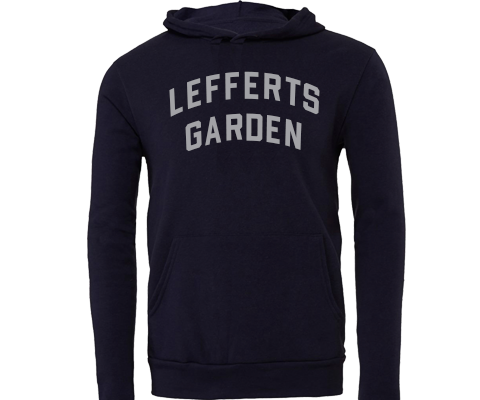 Lefferts Garden Brooklyn Sport Hoodie with Pocket in Navy